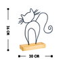 Aberto Design Objeto Decorativo Cat - Black